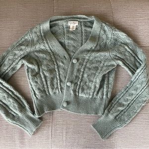 Sage Knit Button Down Sweater🤍